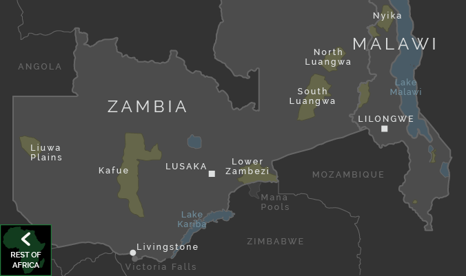 Map of Zambia